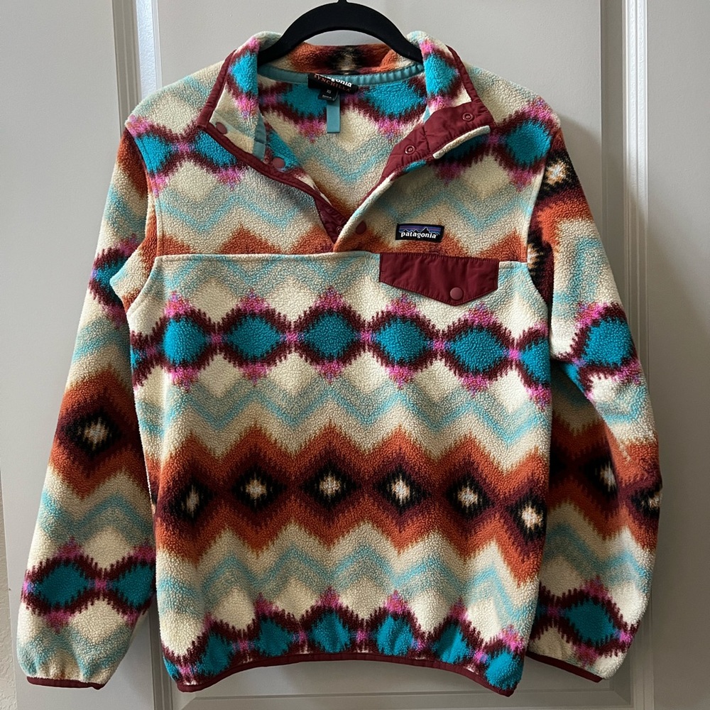 Women’s Patagonia multicolored fleece Pullover Sweater